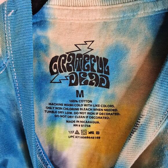 Grateful Dead 2020 Retro Tie Dye Band Tee Size Medium - Picture 4 of 9